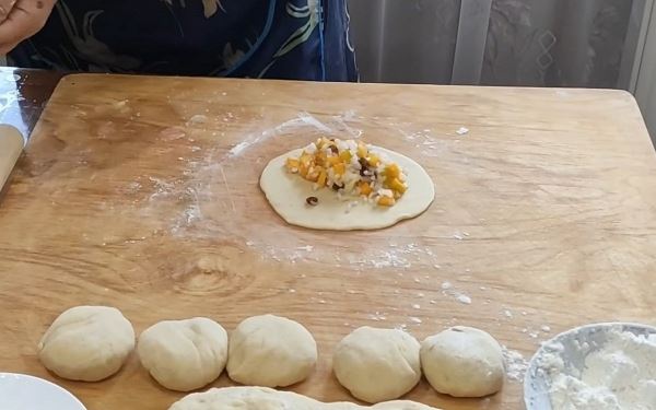 Татарские пирожки с тыквой и рисом в духовке